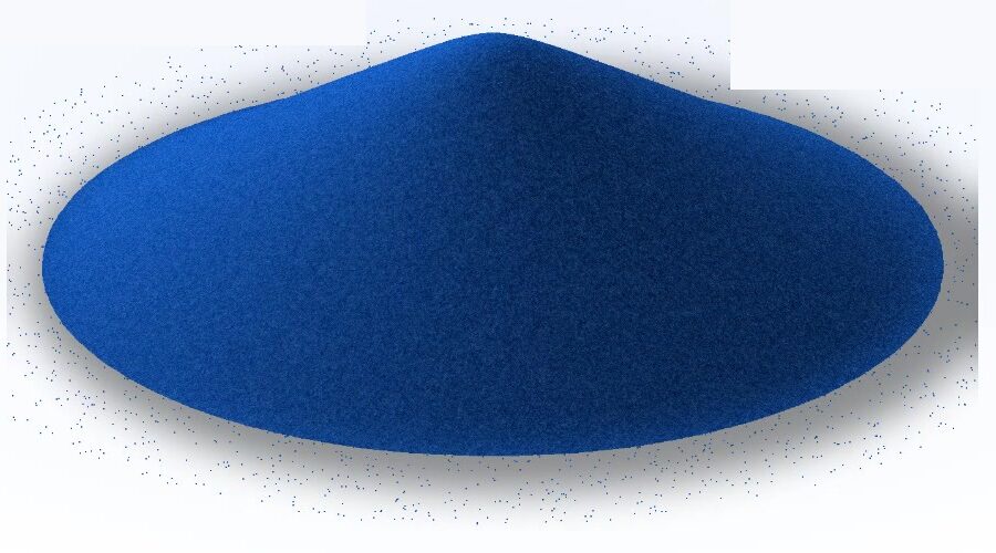 Blue rotomoulding powder